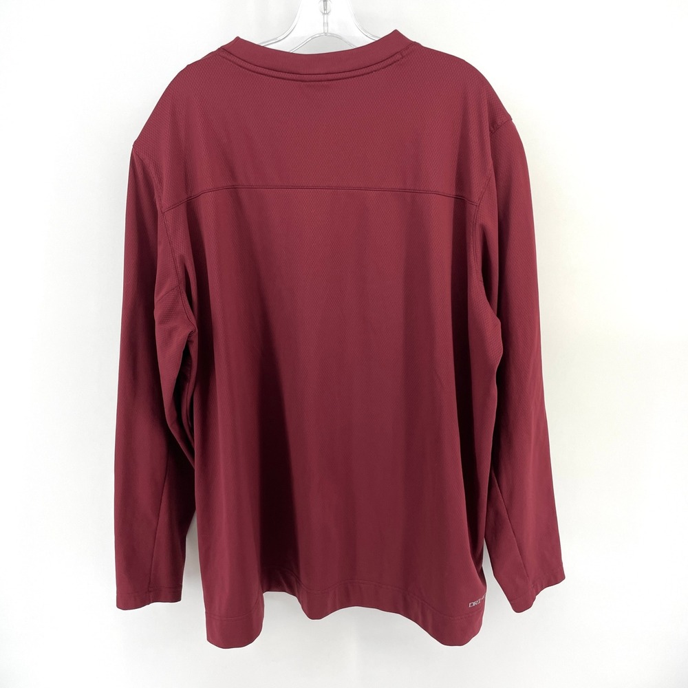 Nike Dri Fit Minnesota Golden Gophers Maroon Long Sleeve Pullover Mens XXL Shirt - Picture 3 of 10